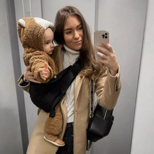 Porte-bébé en coton "Noir" Wilride