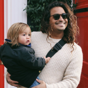 Porte-bébé en coton "Noir" Wilride