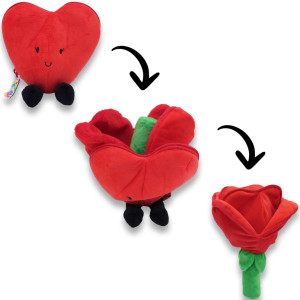 Peluche Flipetz "I Heart You Coeur/Fleur"