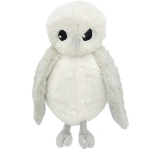 Peluche Ptipotos Chouette Polaire + Bébé "Blanc" Déglingos