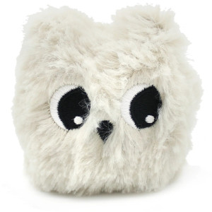 Peluche Ptipotos Chouette Polaire + Bébé "Blanc" Déglingos