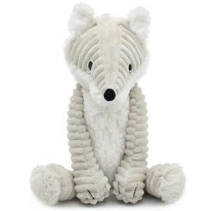 Peluche Ptipotos Renard Arctique + Bébé "Blanc" Déglingos