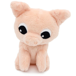 Peluche Ptipotos Cochon + Bébé "Rose" Déglingos