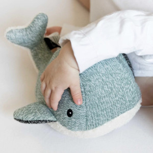 Peluche apaisante musicale Baby Conforter Baleine Moby "Vert" USB