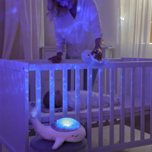 Veilleuse musicale Tranquil Whale Family "Blanc" Cloud B