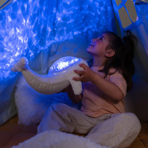 Veilleuse musicale Tranquil Whale Family "Blanc" Cloud B