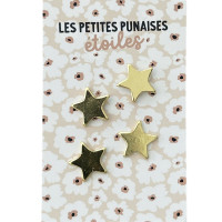 Punaises "Etoiles dorées" (x4)