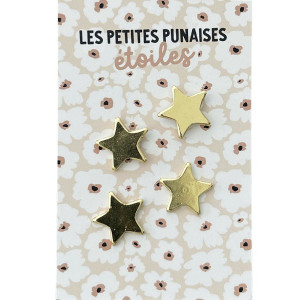 Punaises Etoiles dorées (x4) Les Petites Dates