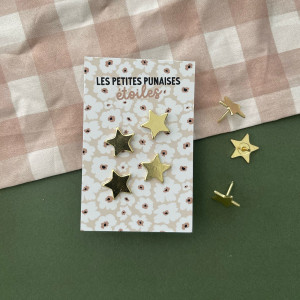Punaises Etoiles dorées (x4) Les Petites Dates