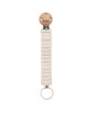 Attache sucette en Tricot coton bio "Ivoire"