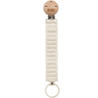Attache sucette en Tricot coton bio "Ivoire"