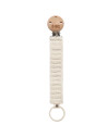 Attache sucette en Tricot coton bio "Ivoire"