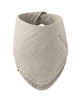 Bavoir bandana en mousseline de coton bio "Sable"