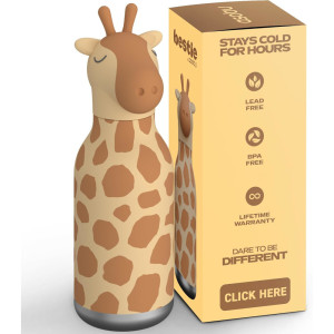 Gourde en inox isotherme (460 ml) Bestie "Girafe" Asobu