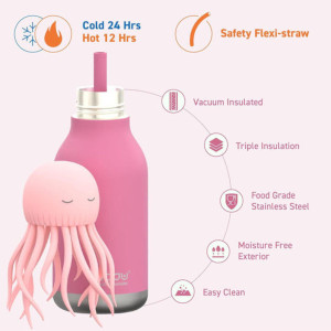 Gourde en inox isotherme (460 ml) Bestie "Méduse" Asobu