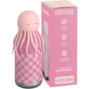 Gourde en inox isotherme (460 ml) Bestie "Méduse" Asobu