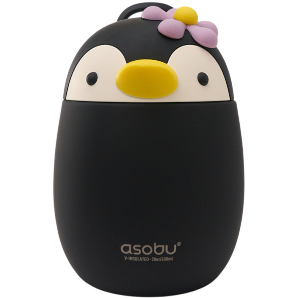 Boite repas en inox isotherme Bestie "Pingouin" (600 ml)