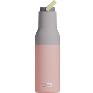 Gourde en inox isotherme (600 ml) "Metro Pastel Peach" Asobu