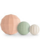 Balles sensorielles en silicone "Blush"