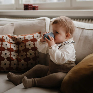 Verre bébé en silicone "Bleu Alizé" Mushie