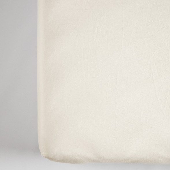 Drap housse 60x120 en Pur coton bio "Ecru"