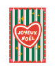 Carte Postale JOYEUX NOËL "Rouge/Vert"