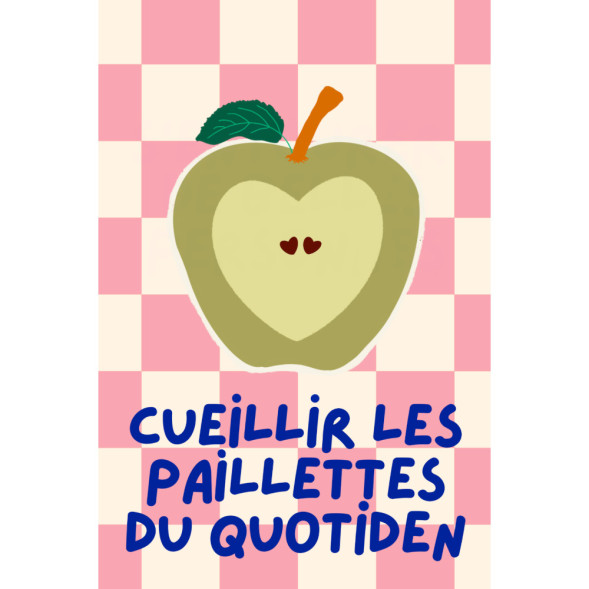 Carte Postale "Cueillir les pailletes du quotidien"  Maison Mapa-chali