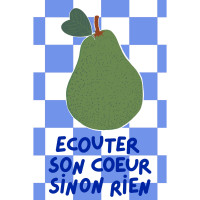 Carte Postale "Ecouter son coeur sinon rien" Maison Mapa-chali