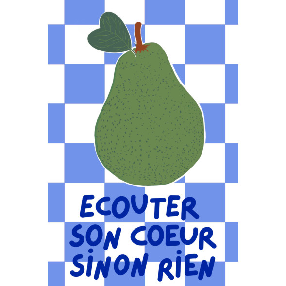 Carte Postale "Ecouter son coeur sinon rien" Maison Mapa-chali