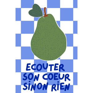 Carte Postale "Ecouter son coeur sinon rien" Maison Mapa-chali