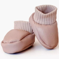 Babies - Chaussons en simil-cuir "Rose" pour poupée Babies