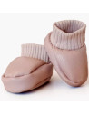 Chaussons en simil-cuir "Rose" pour poupée Babies Minikane