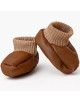 Babies - Chaussons en simil-cuir "Marron" pour poupée Babies