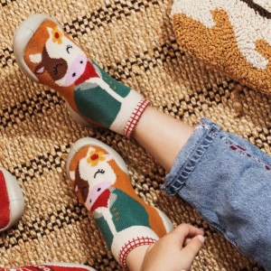 Chaussons Chaussettes à semelle souple "Abigaelle" Collegien