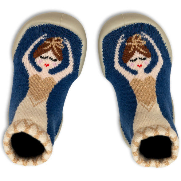 Chaussons Chaussettes à semelle souple "Clara"