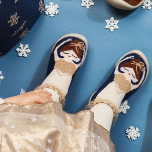 Chaussons Chaussettes à semelle souple "Clara" Collegien