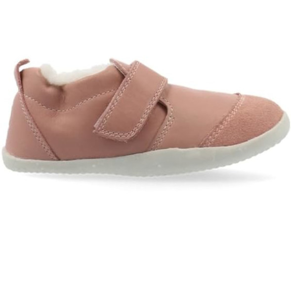 Chaussures pré-marche en cuir fourrées en laine Merinos Xplorer Marvel Arctic "Rose"