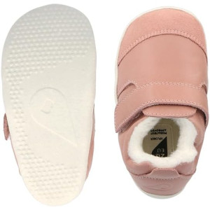 Chaussures pré-marche en cuir fourrées en laine Merinos Xplorer Marvel Arctic "Pink"