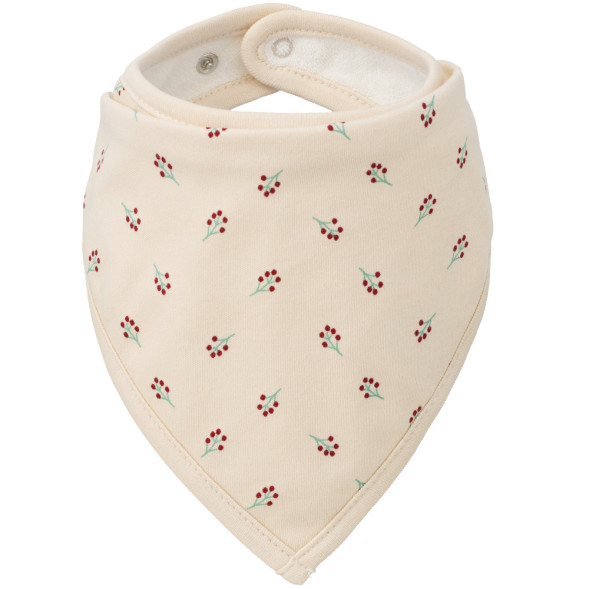Bavoir bandana en coton bio "Berries"
