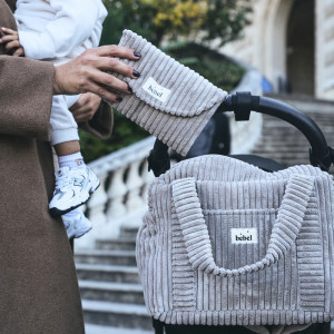 Sac à langer Middle Capsule "Velours Mink" Bebel