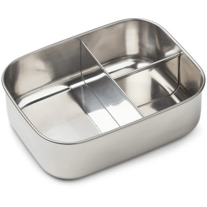 Boîte Lunchbox compartimentée en inox et silicone Arthur "Crocodile" Liewood