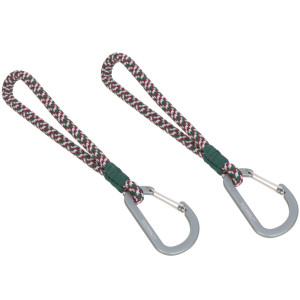 Crochets Attache Poussette avec mousqueton Corde "Vert/Lavande/Rouge" Lassig