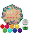 Kit de pâte à modeler "8 couleurs" (8 pots 125 gr) Kneta