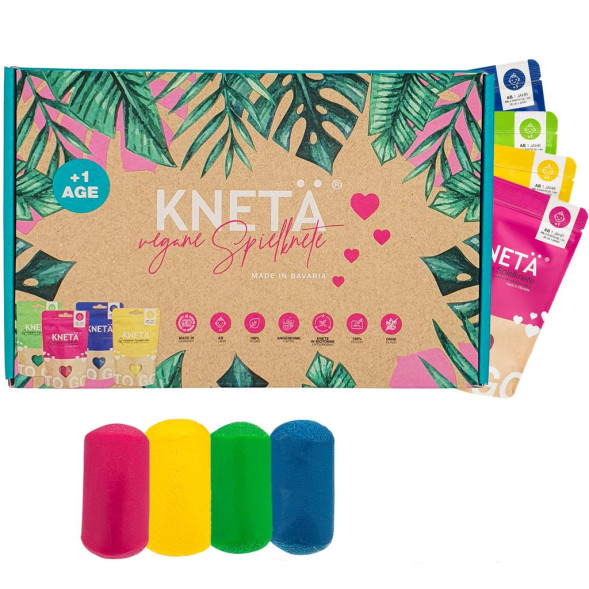 Coffret de pâte à modeler "4 couleurs" (4 sachets de 100 gr)