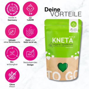 Kit de pâte à modeler "4 couleurs" (4 sachets de 100 gr) Kneta
