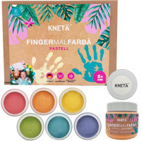 Set de peintures à doigt "Pastel" (6 pots de 150 ml)
