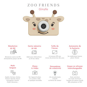 Appareil photo numérique Zoofriends "Girafe" (3-7 ans)  The Zoo Family