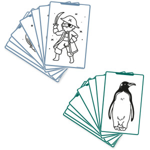 Recharge de dessins pour KIDYDRAW-MINI "Océans & Pirates" et "Animaux" KIDYWOLF