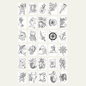 Recharge de dessins pour KIDYDRAW-MINI "Océans & Pirates" et "Animaux" KIDYWOLF