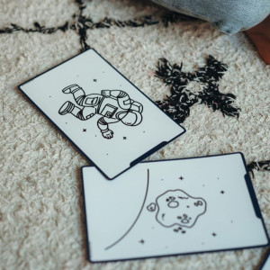 Recharge de dessins pour KIDYDRAW-MINI "Dinosaures" et "Galaxie" KIDYWOLF